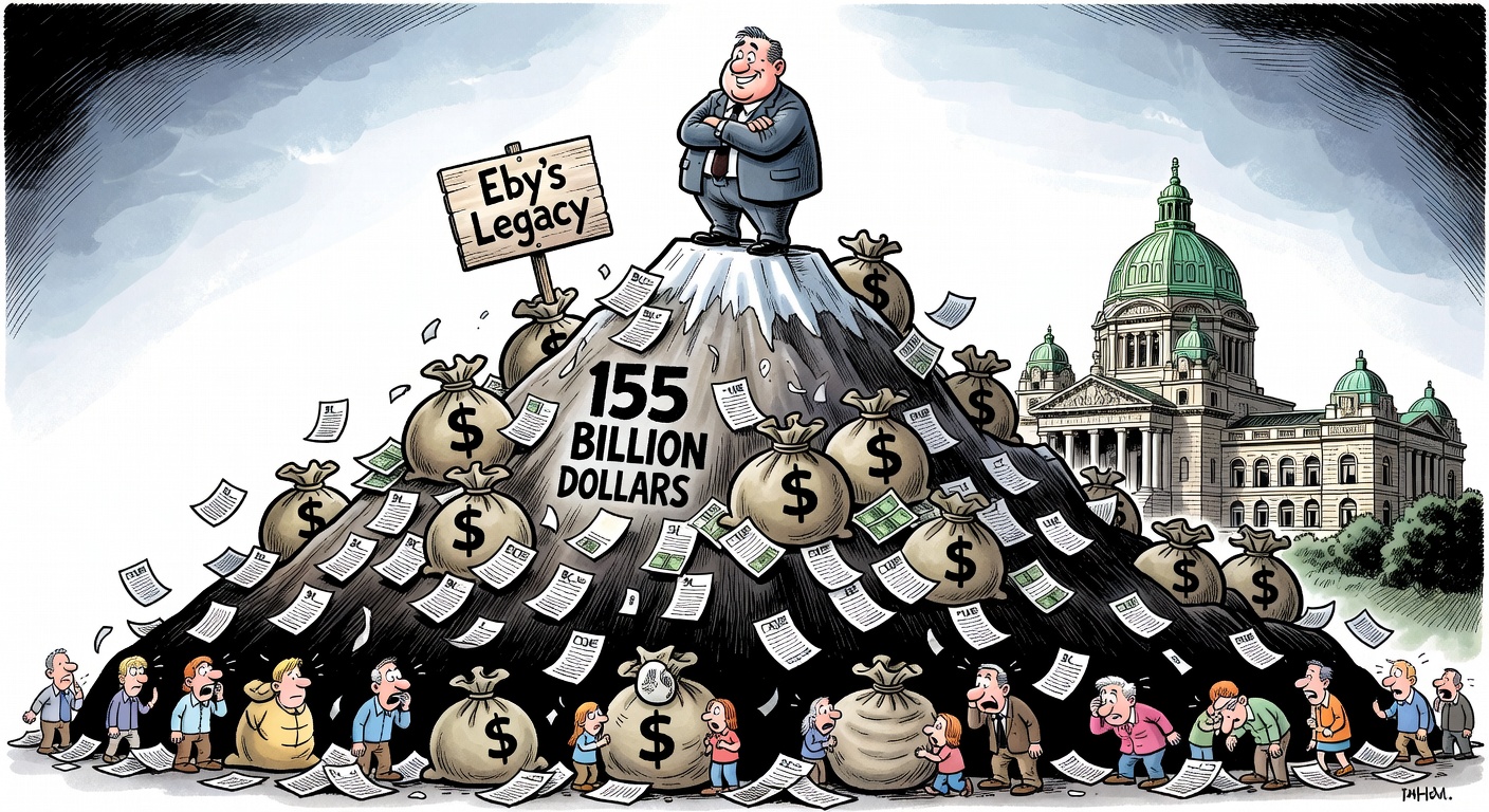 Eby atop $155 billion BC debt mountain